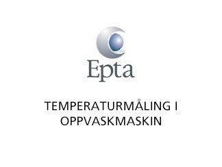 Temperaturmåling i oppvaskmaskin